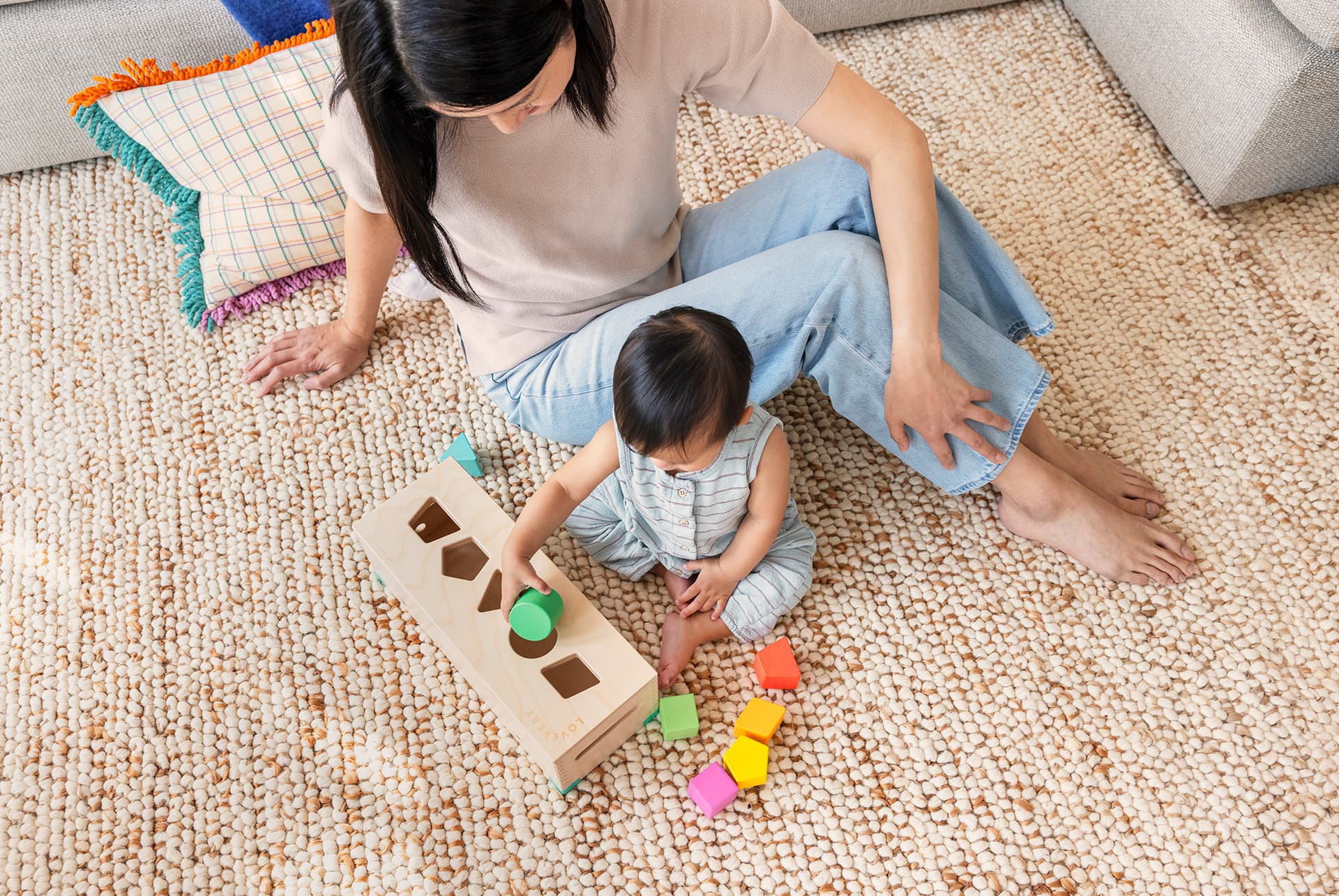 Lovevery Montessori Block Set Play 